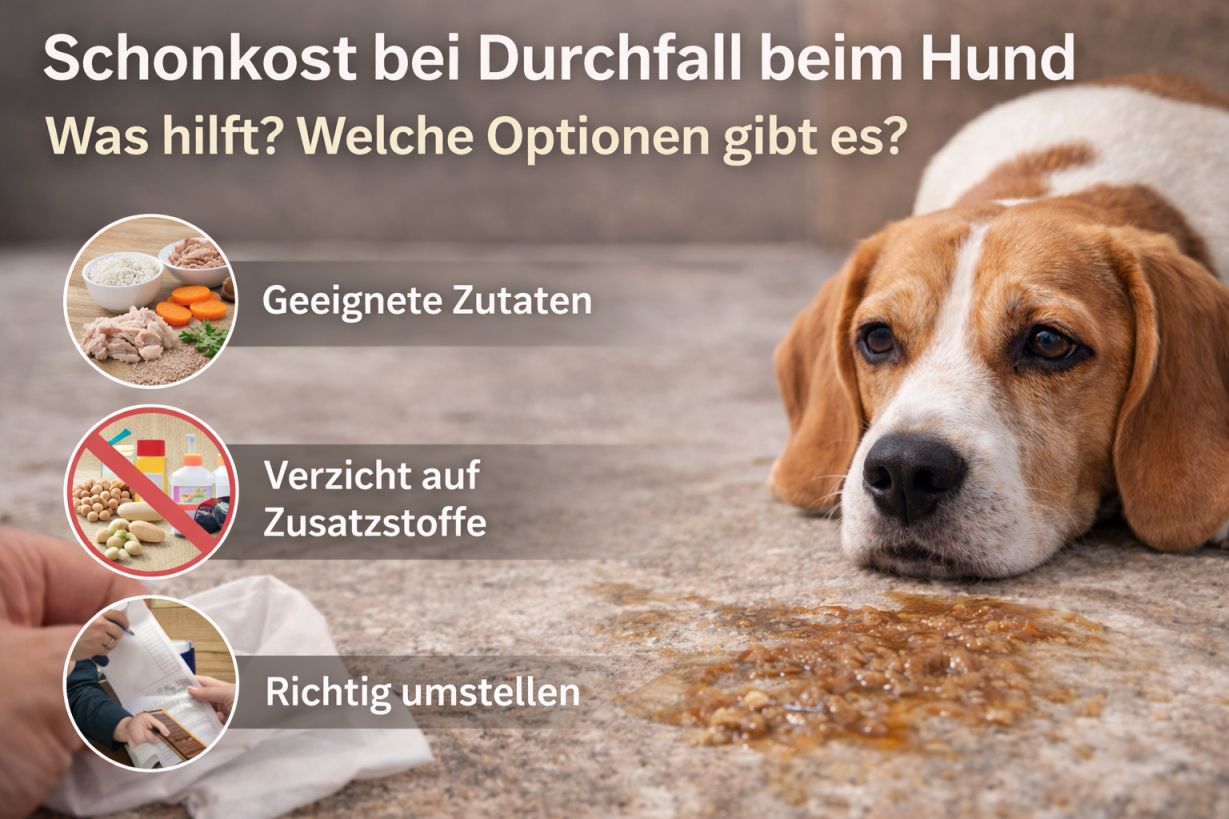 Schonkost bei Durchfall – Leitfaden zur intestinalen Regeneration beim Hund