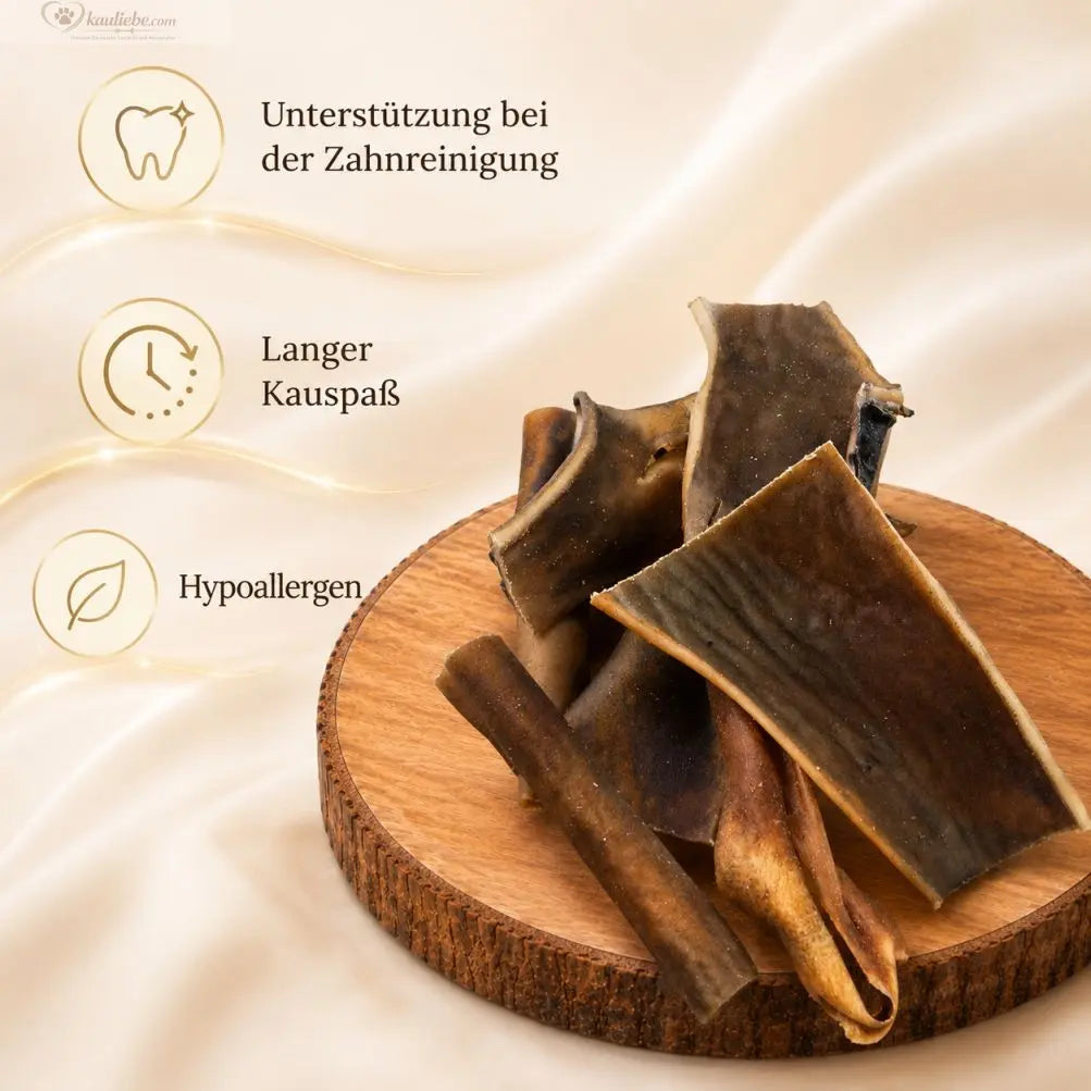 Naturbelassene Büffelhaut-Natur 250g von NANDOO, detailreiche Ansicht der hochwertigen Büffelhaut.