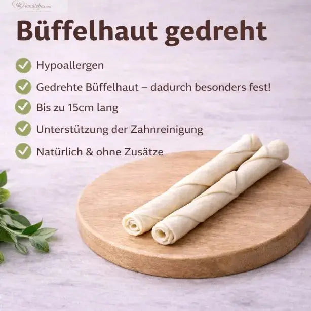 Büffelhaut-Rolle gedreht 250g NANDOO