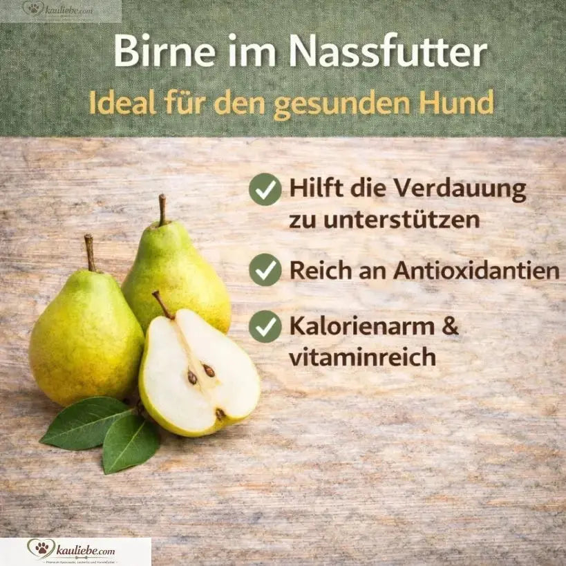 Nandoo Happy Beef Nassfutter mit Rind, Karotte, Birne und Grünlippmuschel in 6x400g Dosen, nährstoffreich für Hunde.