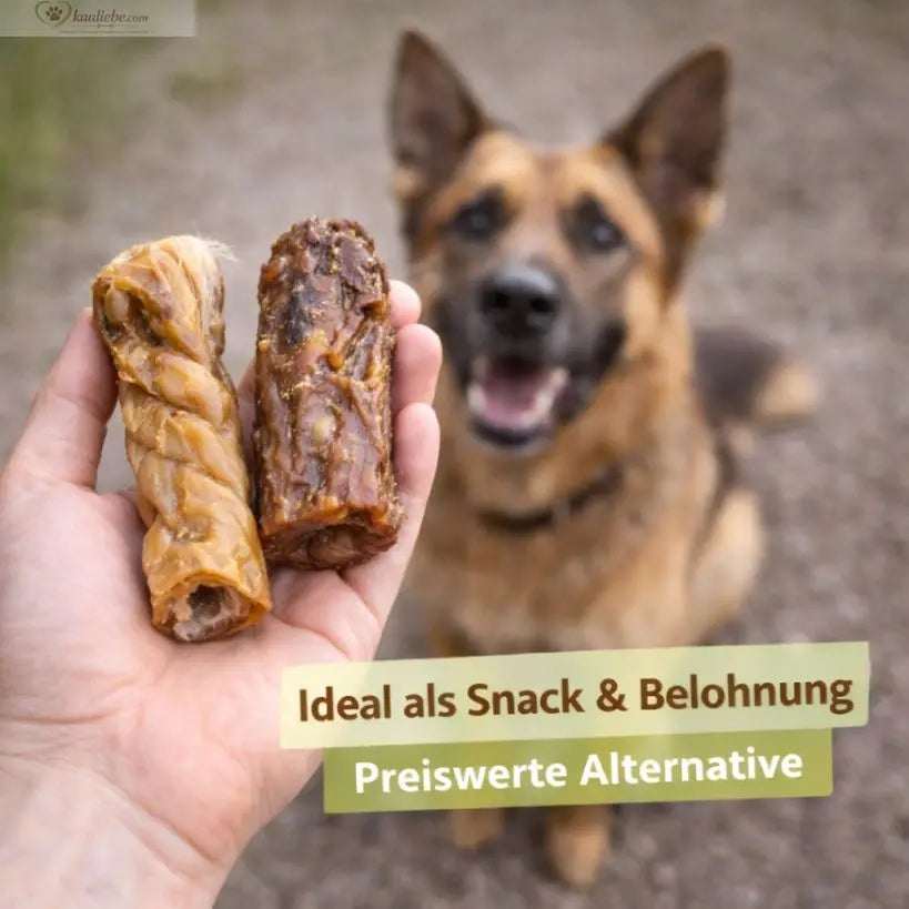 NANDOO Premium Bruchware Kauartikel mit Reststücken und Endstücken für Hunde, 500g, getrocknet und knusprig.