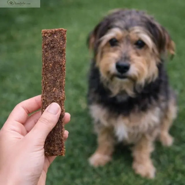 NANDOO Pferdefleischstreifen für Hunde, 200g, getrocknete Fleischstreifen als Hundesnack, sichtbar in der Verpackung
