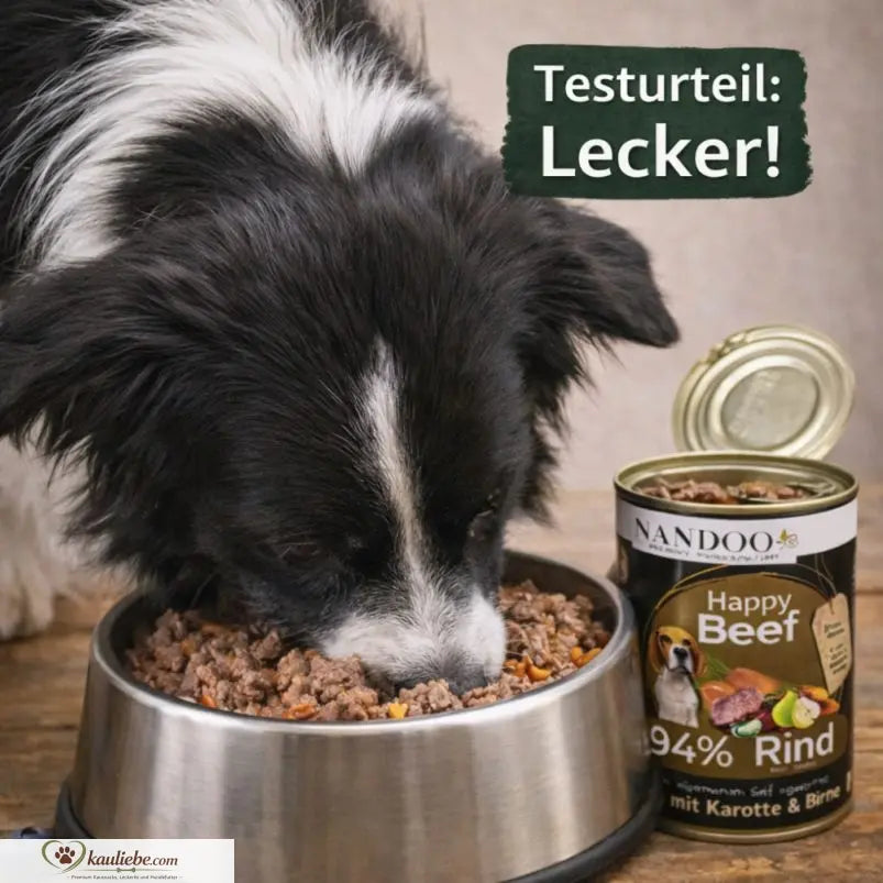 Happy Beef - Rind mit Karotte, Birne & Grünlippmuschel (6x400g) NANDOO