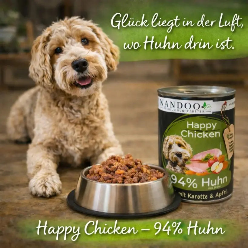 Happy Chicken - Huhn mit Karotte & Apfel (6x400g) NANDOO