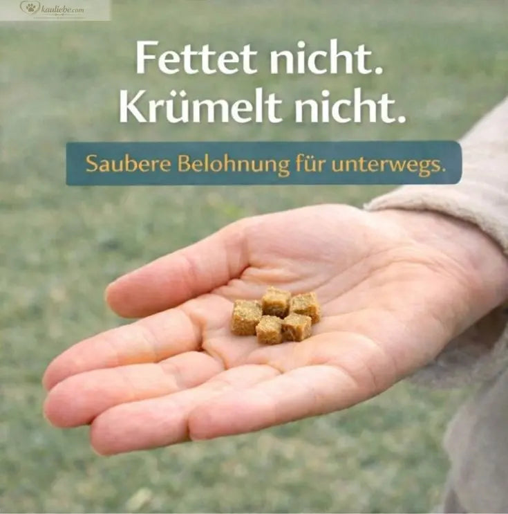 Nandoo Knusper-Lecker Kaninchen 250g, knusprige Hundesnacks aus Kaninchenfleisch, natürliche Belohnung für Hunde.