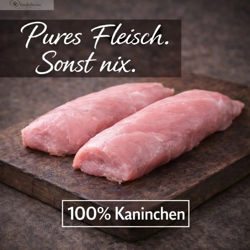 Lillys Leckerwelt Lieblings-Lecker Kaninchenfleisch 200g, frisch und zart, in 1,5cm Stücke, für Hunde.