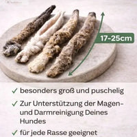 Kaninchenohren mit Fell 250g -Premium Qualität: Ansicht 3