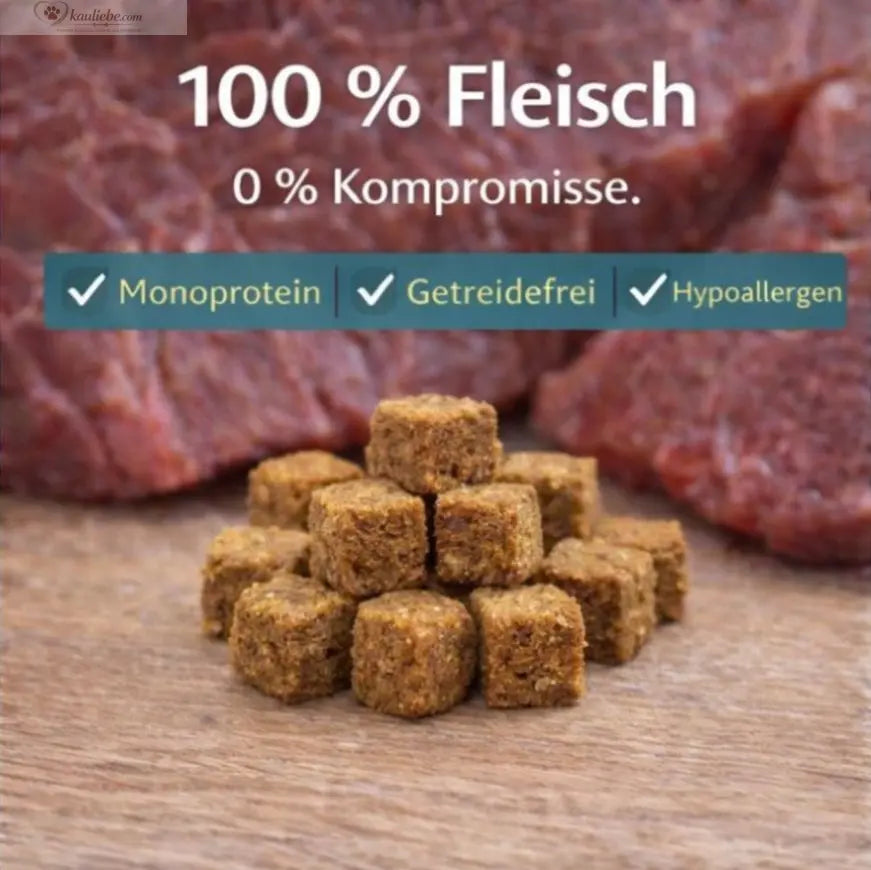 Knusper-Lecker Pferd von NANDOO, 200g, knusprige Pferdefütterung mit 1cm Stückgröße, ideal für Pferdeliebhaber.