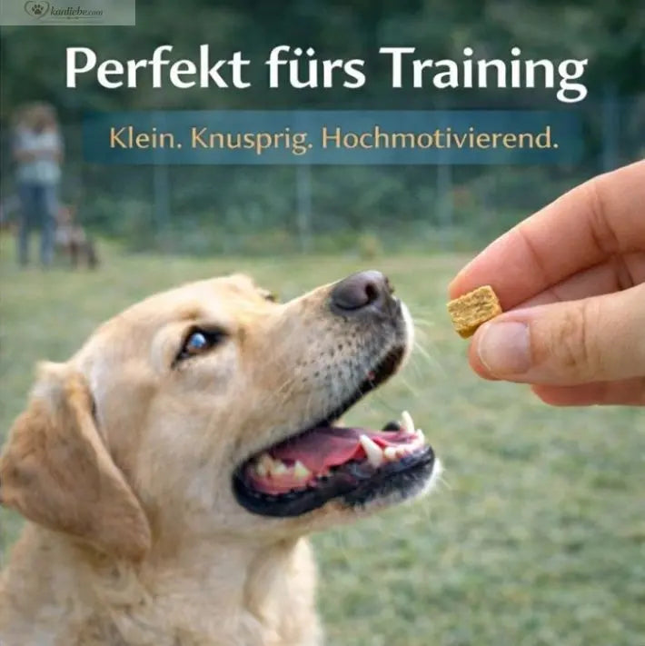 Knusper-Lecker Ente von NANDOO, 250g, knusprige Leckerlis für Hunde, detailreiche Nahaufnahme der Ente auf dem Bild