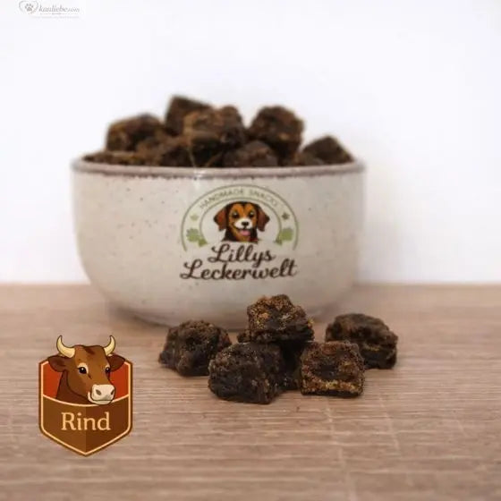 Lillys Leckerwelt Lieblings-Lecker Rind, 200g, saftiges Rinderfleischstück mit 1,5cm Dicke, ideal für Hundesnacks