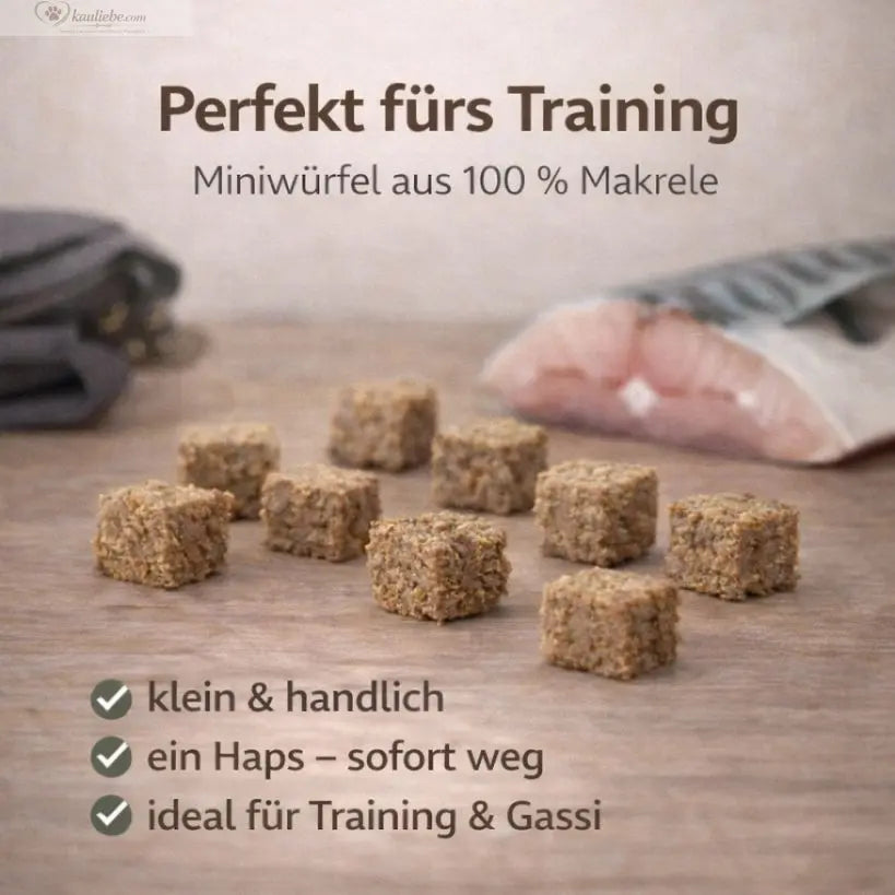 Knusper-Lecker Makrele von NANDOO in 200g, goldbraun gebackene Fischfilets mit knuspriger Panade, appetitlich auf einem Teller präsentiert