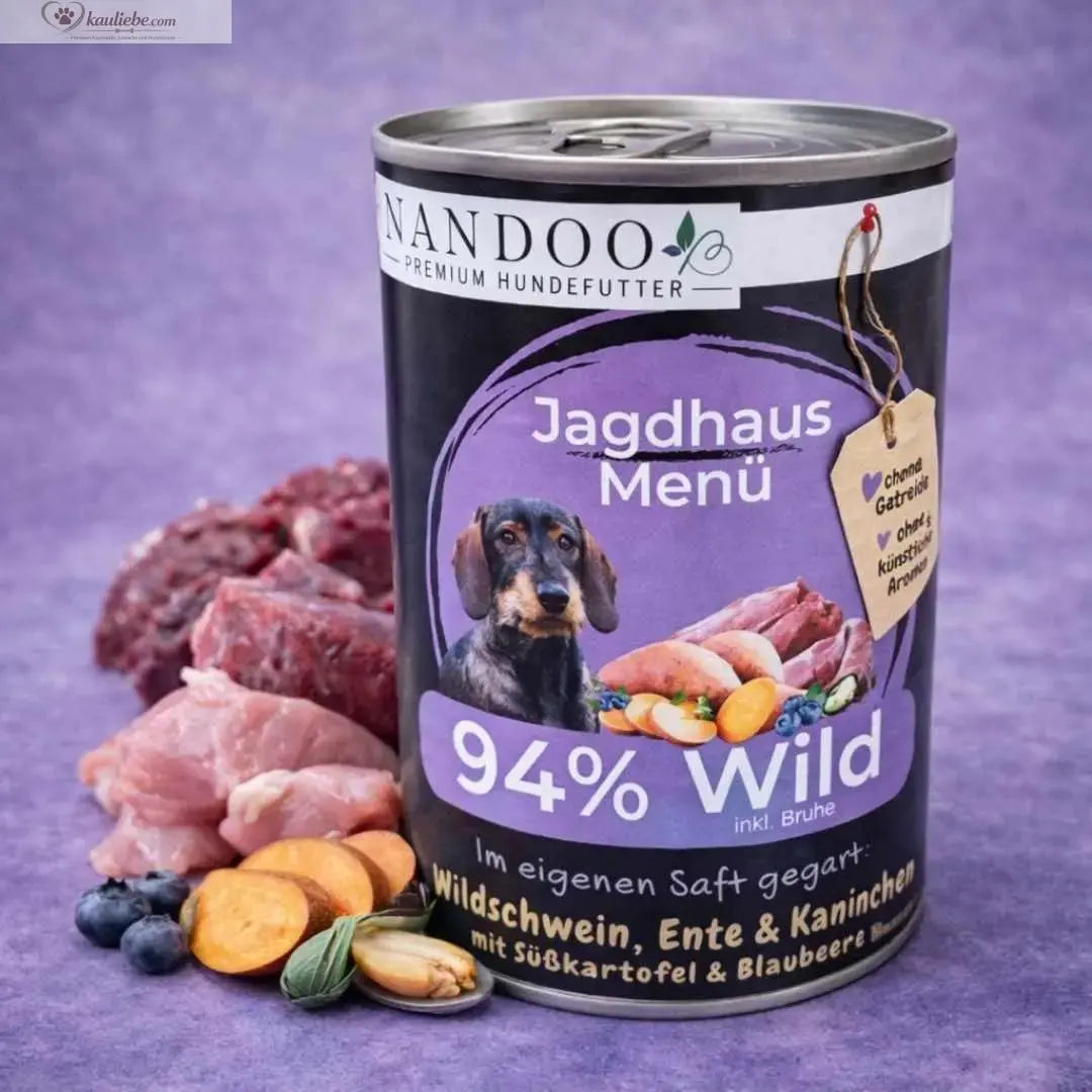 Jagdhaus Menü – Wild mit Süßkartoffel & Grünlippmuschel (1x800g)