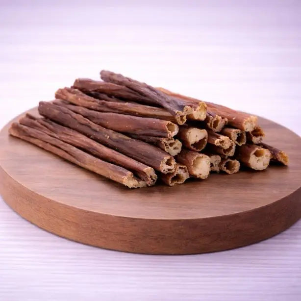 NANDOO Pferdedärme, 250g, natürliche Hundesnacks aus getrocknetem Pferdedarm, ideal für langanhaltenden Kaugenuss.