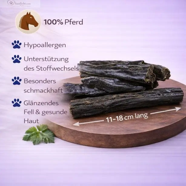 Pferdeleber von NANDOO, 250g, in Scheiben geschnitten, frisch und saftig, ideal für die Tierfütterung, Nahaufnahme.