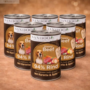 Happy Beef - Rind mit Karotte, Birne & Grünlippmuschel (6x800g) NANDOO