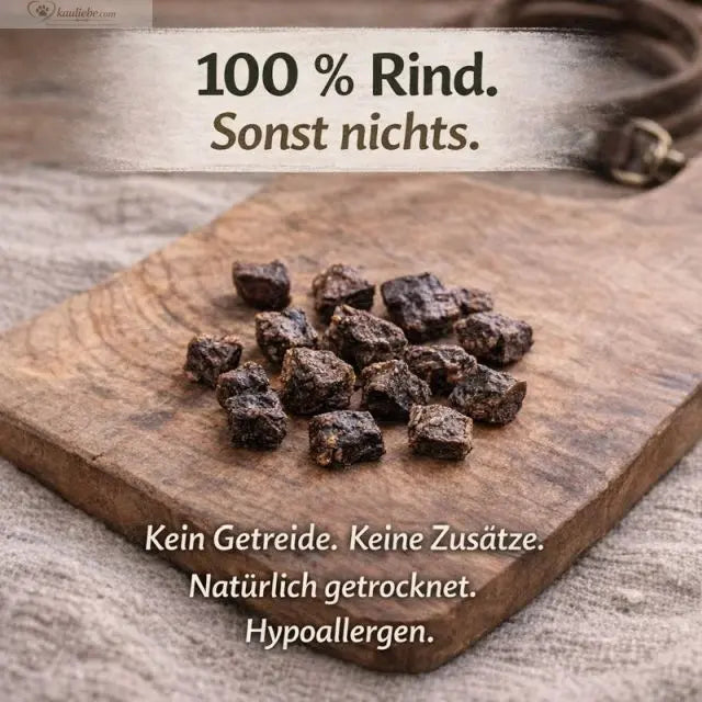 Mini-Würfel Rinderlunge von NANDOO, 250g, kleine 1cm Stücke frisches Rindfleisch für Kochrezepte.