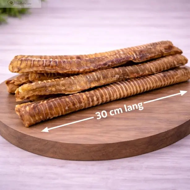 Rinderstrossen von NANDOO, 30 cm lang, 1000 g, frisches rohes Fleisch, ideal für Hunde- und Tiernahrung.