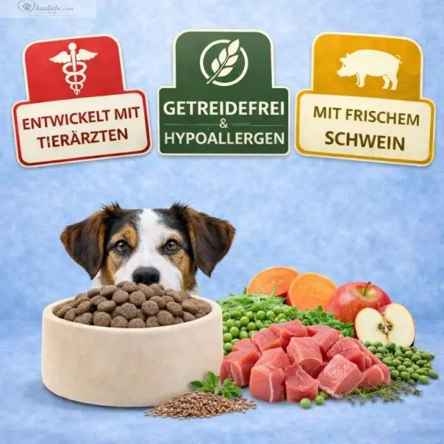 Trockenfutter für Schwein und Gemüse von NANDOO in form von kleinen Buttons, ideal für Tiernahrung und Beschäftigung.