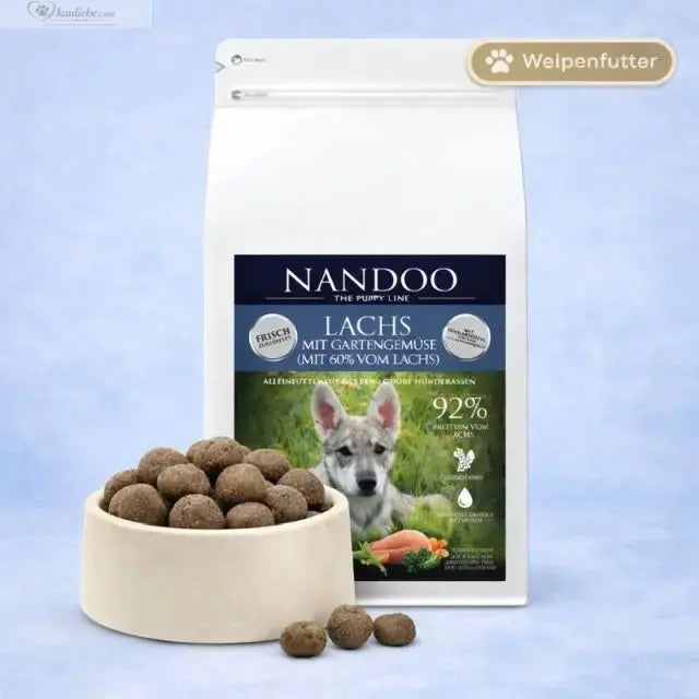 Lachs mit Gartengemüse (Welpen große Rassen) NANDOO