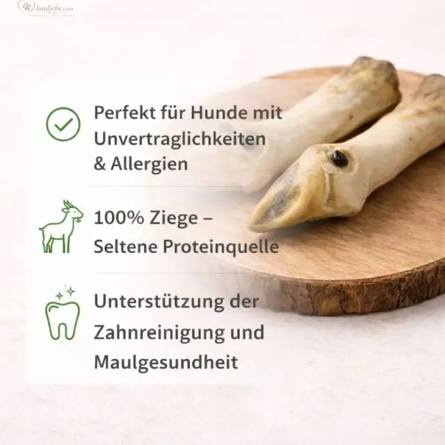 Ziegenfuß von NANDOO, detailreiche Nahaufnahme eines einzelnen Ziegenfußes auf weißem Hintergrund