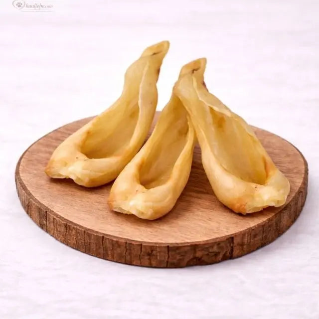 NANDOO Ziegenohren, 250g, knusprige Hundesnacks aus Ziegenohren, zum Kauen und Belohnen, natürliche Hundeleckerli